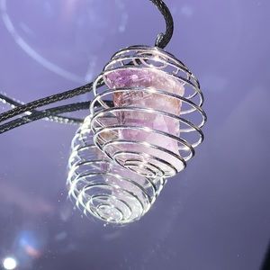 amethyst crystal necklace